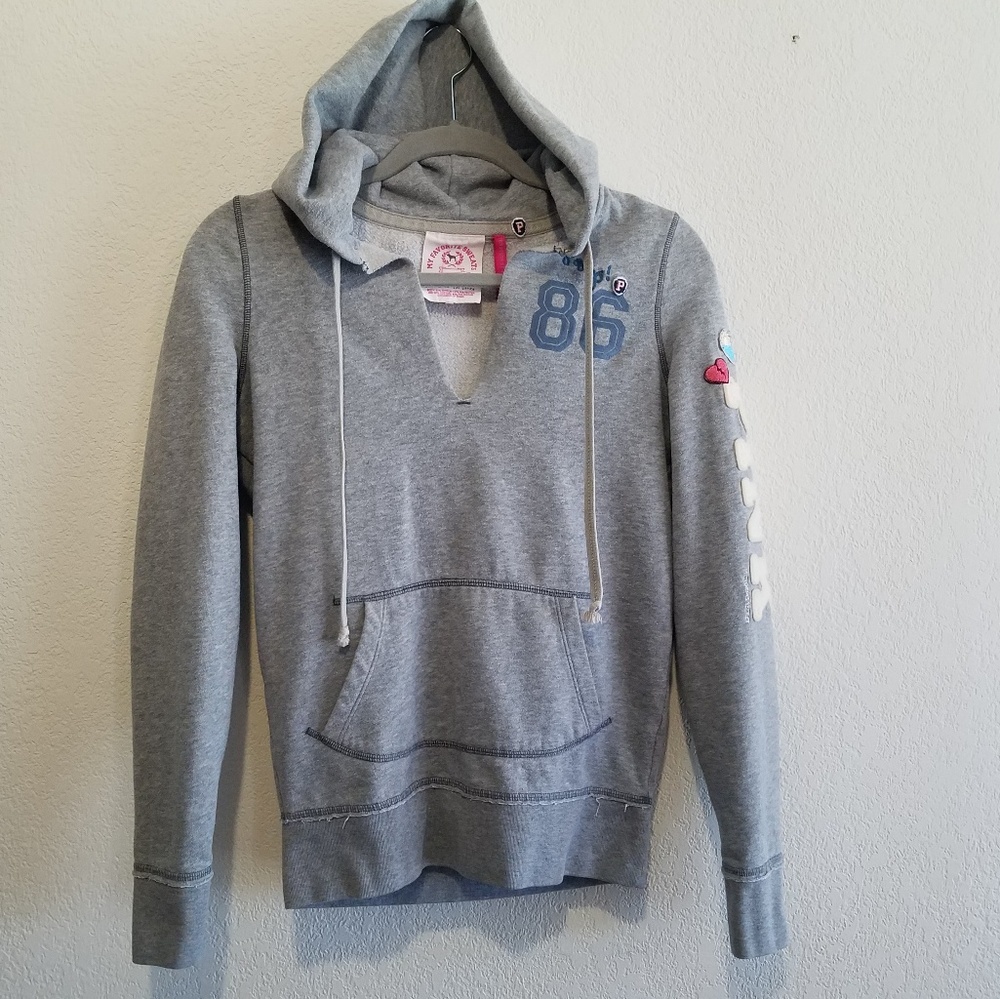 Gray VS PINK Pullover Sweatshirt Size Small